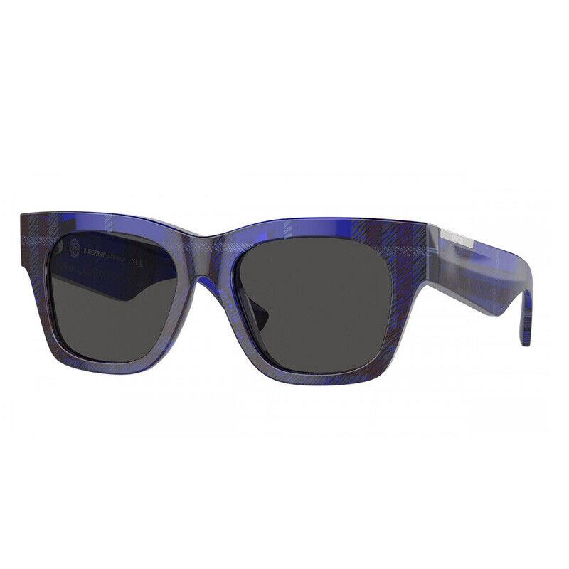 Burberry BE4424 411487 Check Blue/dark Grey 52-18-140 Sunglasses