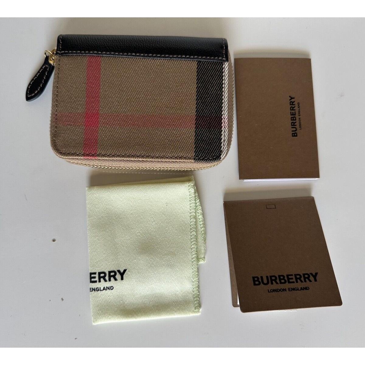 Burberry MN Zip Around Check Black/brown Wallet 80840301