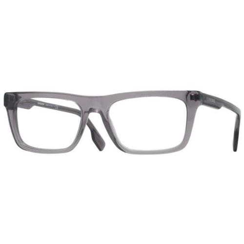 Burberry BE2298 3801 Eyeglasses Men`s Transparent Grey Full Rim 54mm