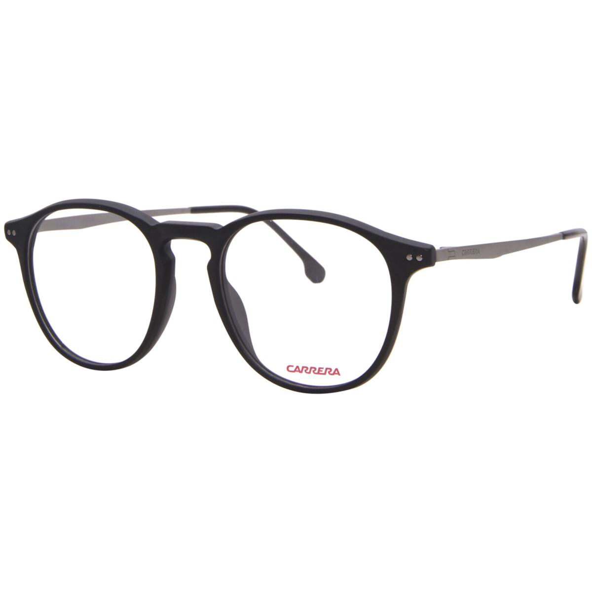 Carrera 8876 003 Eyeglasses Men`s Matte Black Full Rim Oval Shape 49mm