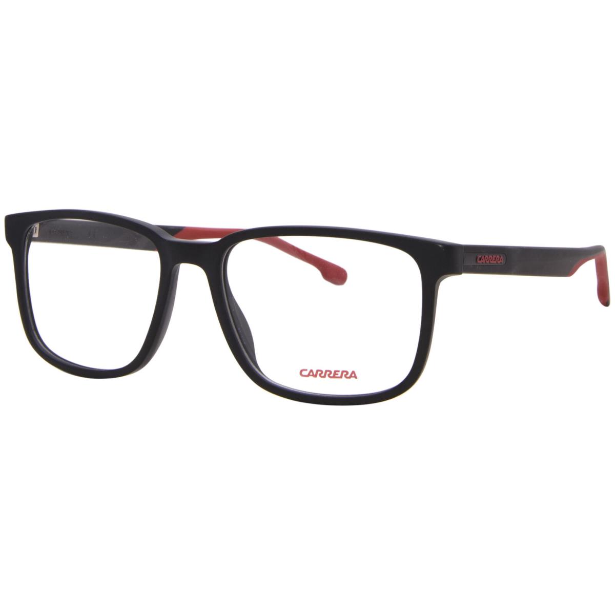 Carrera 8871 003 Eyeglasses Men`s Matte Black Full Rim Rectangle Shape 54mm