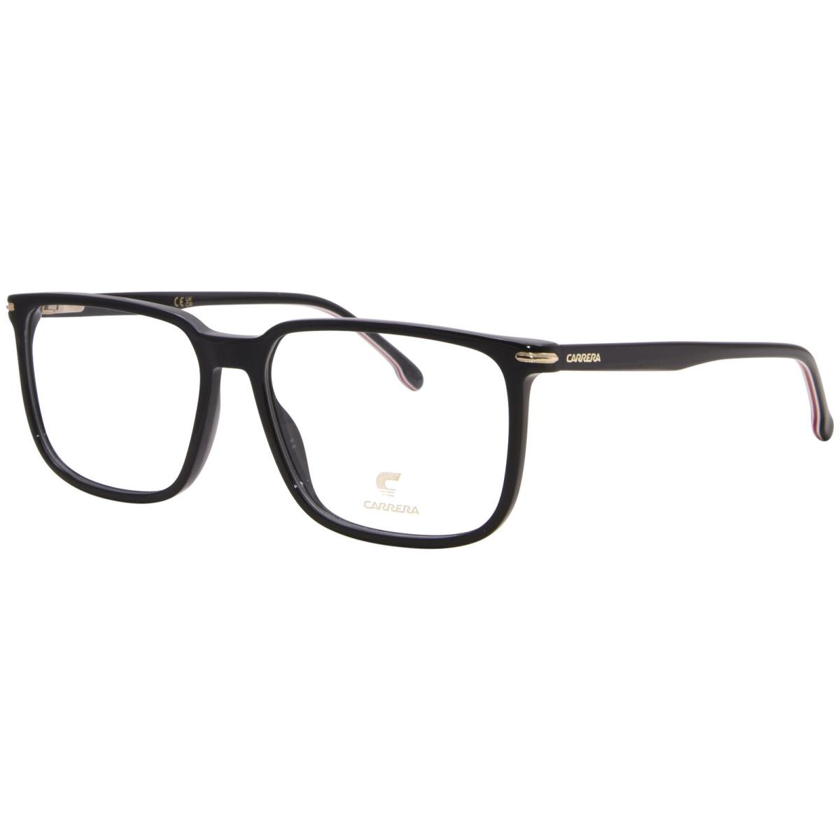 Carrera 326 807 Eyeglasses Men`s Black Full Rim Rectangle Shape 55mm