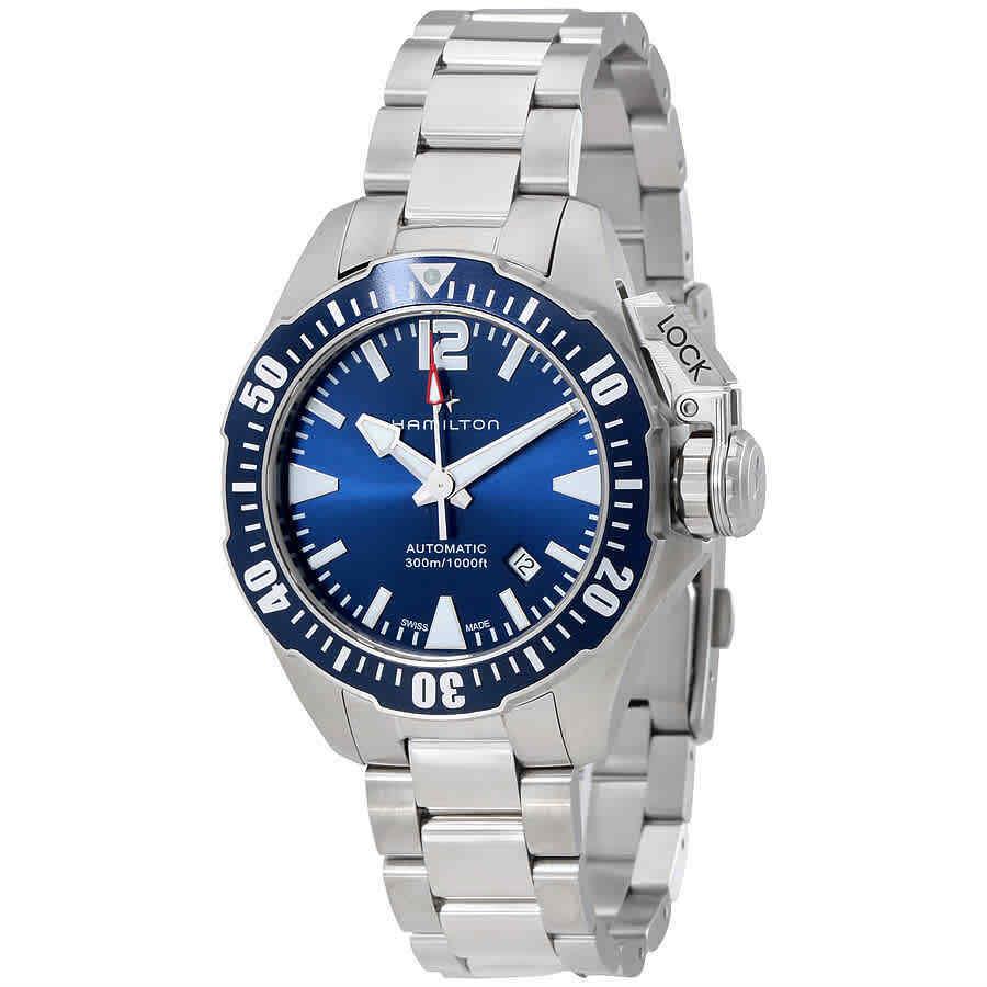 Hamilton Khaki Navy Frogman Automatic Blue Dial Men`s Watch H77705145