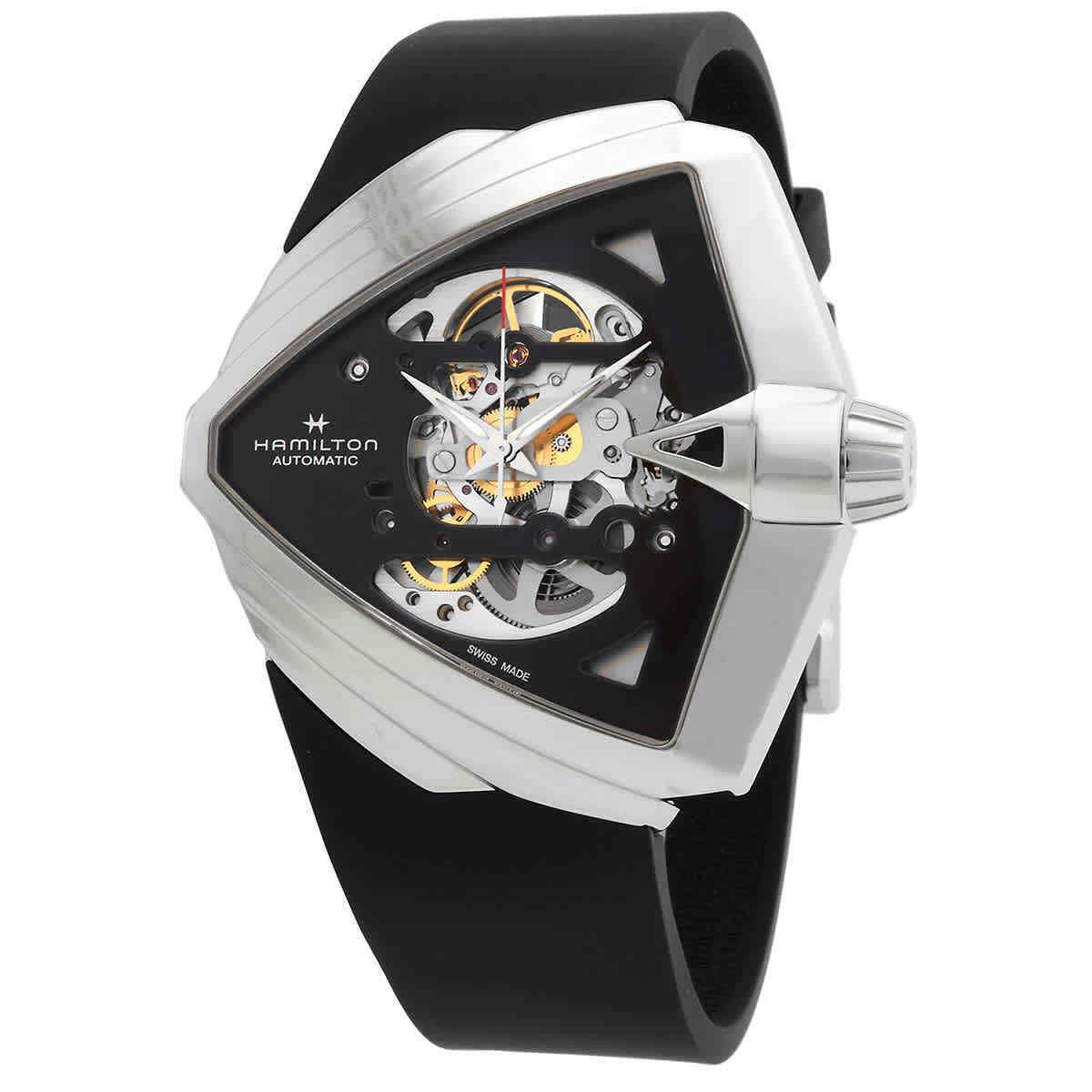 Hamilton Ventura Xxl Skeleton Automatic Black Dial Men`s Watch H24625330