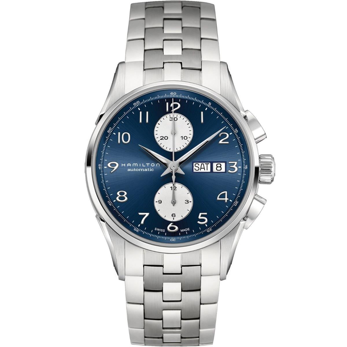 Hamilton Jazzmaster Maestro Blue Dial Chronograph Automatic Mens Watch H32576141