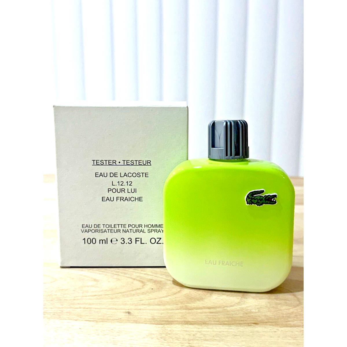 Lacoste Eau DE Lacoste L.12.12 Eau Fraiche Edt Spray 3.3 OZ Tester Men