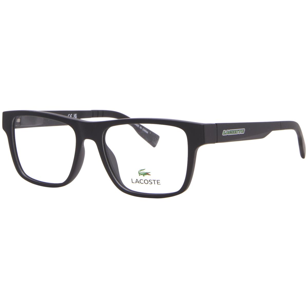 Lacoste L3655 002 Eyeglasses Youth Kids Boy`s Matte Black Full Rim 49mm