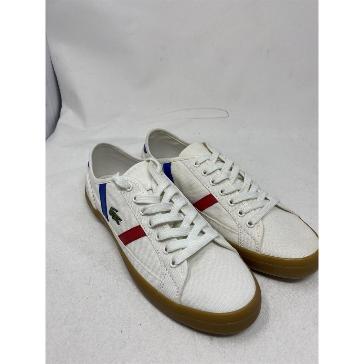 Lacoste Men`s Sideline Off White Gum Sneakers Size 7 7-37CMA006740F gr831