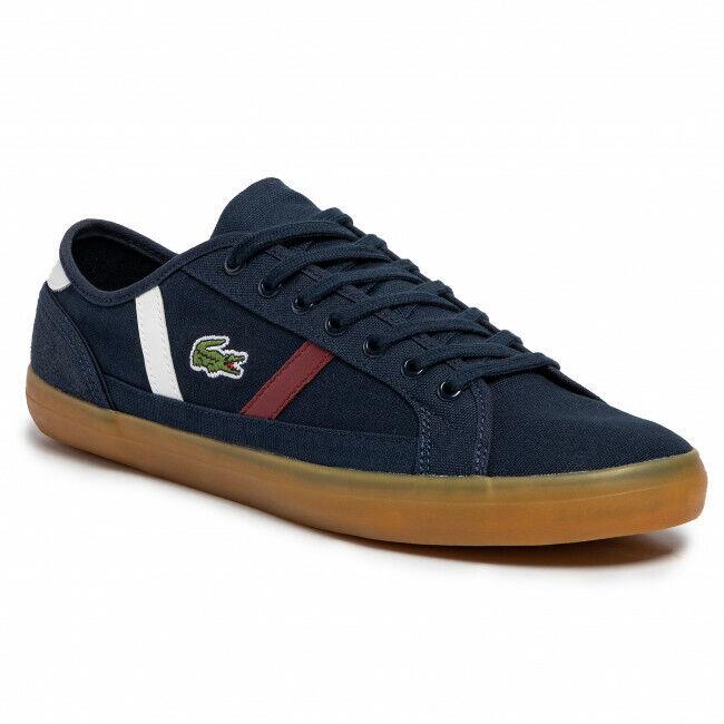 Lacoste Sideline 319 Men`s Navy Low Top Fashion Sneakers N4607 Size 7.5