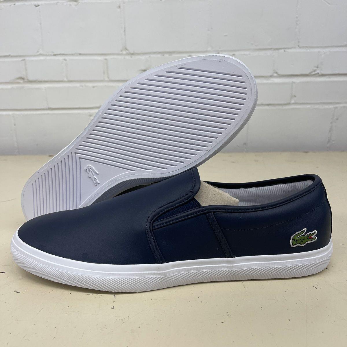 Lacoste Tatalya 119 1 P Cma Leather Shoes Men`s Size 12M Navy/white