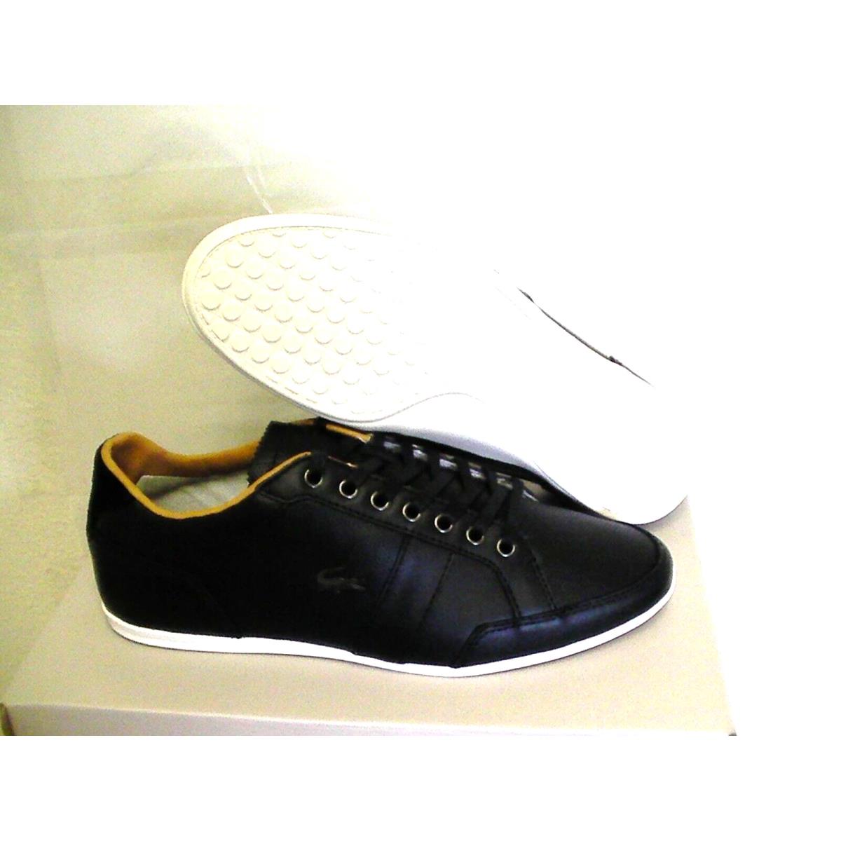 Lacoste Men Shoes Alisos 16 Spm Casual Black Leather Size 10 us