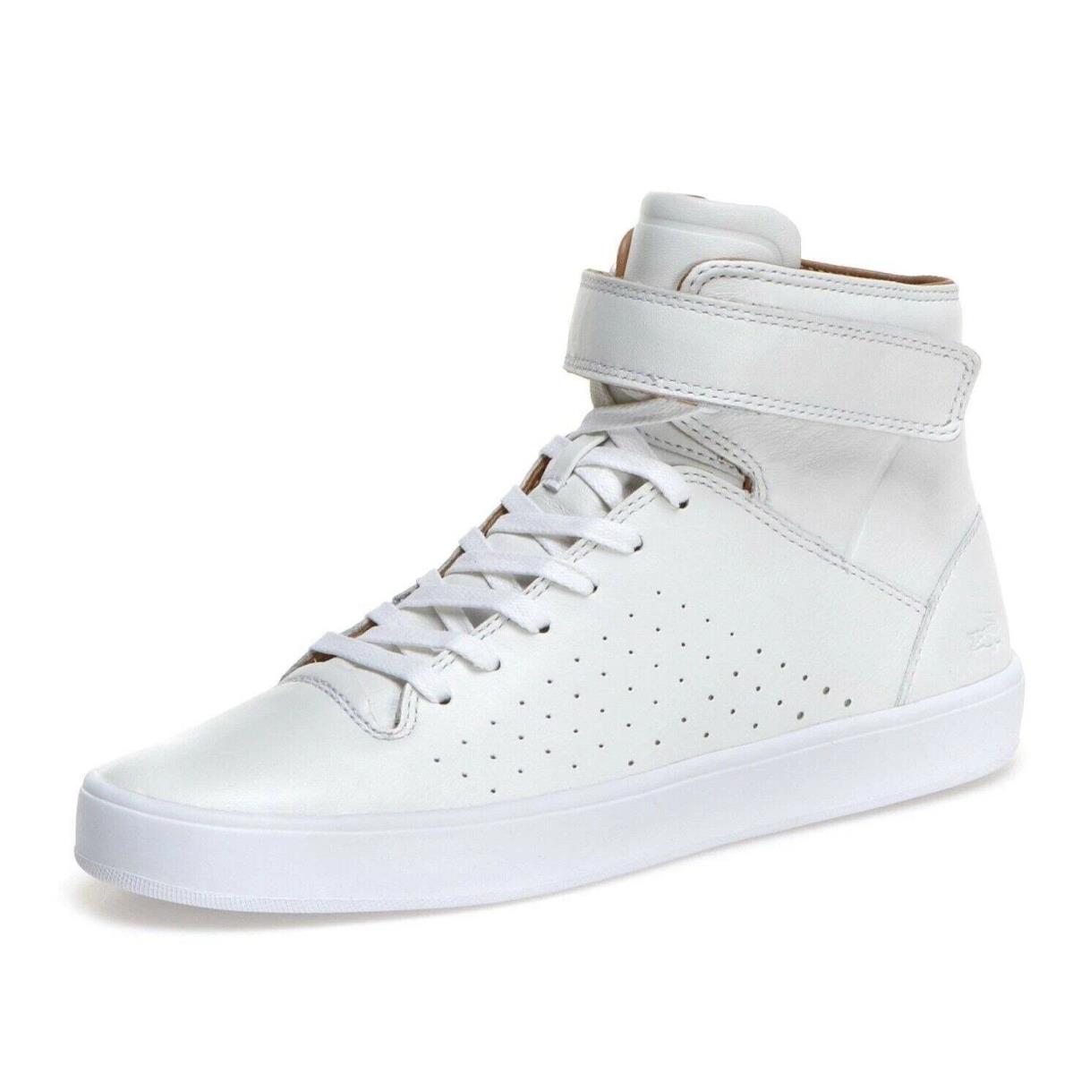 Lacoste Tamora Hi 116 2 High Top Sneaker White Leather Womens Size US 10