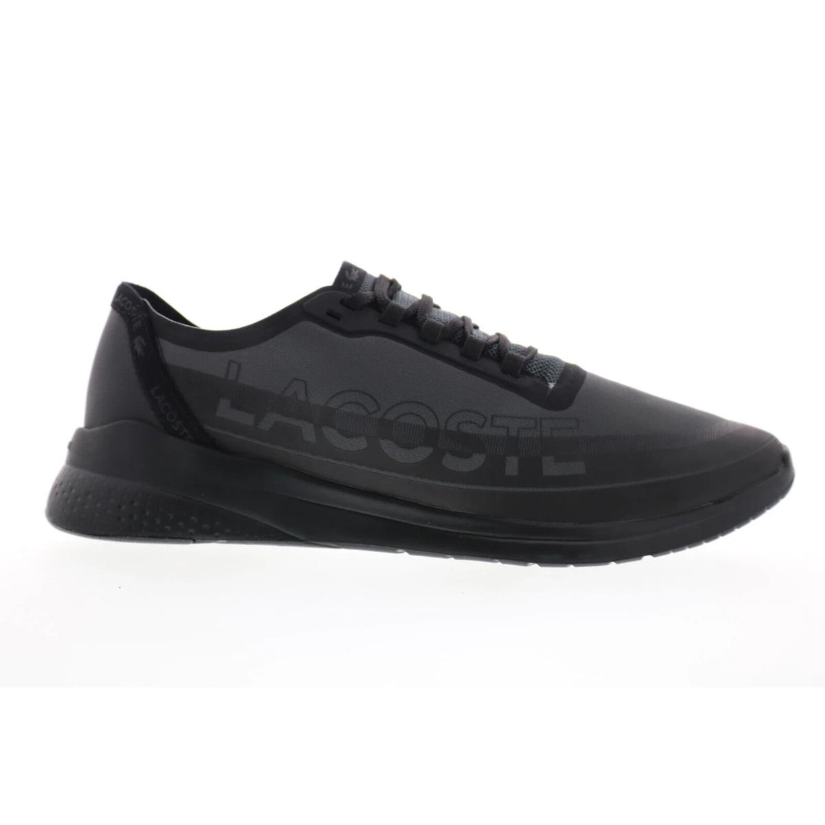 Lacoste Lt Fit 319 Men`s Black Lace Up Lifestyle Sneakers Shoes Size 12