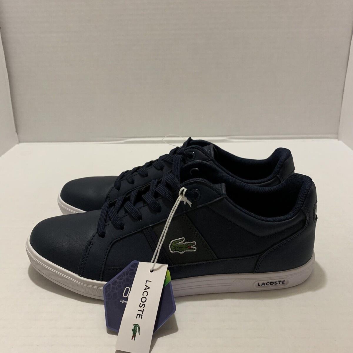 Lacoste Men`s Europa Lcr Brz Spm Leather Shoes 7-32SPM24098F7 - Nvy/dk Gry Sz/7