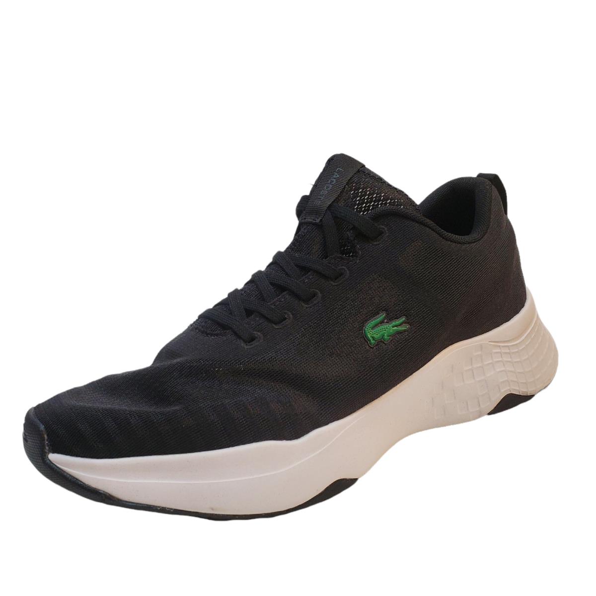 Lacoste Mens Athletic Shoes Court-drive Fly 07211 Textile Lace Up Black