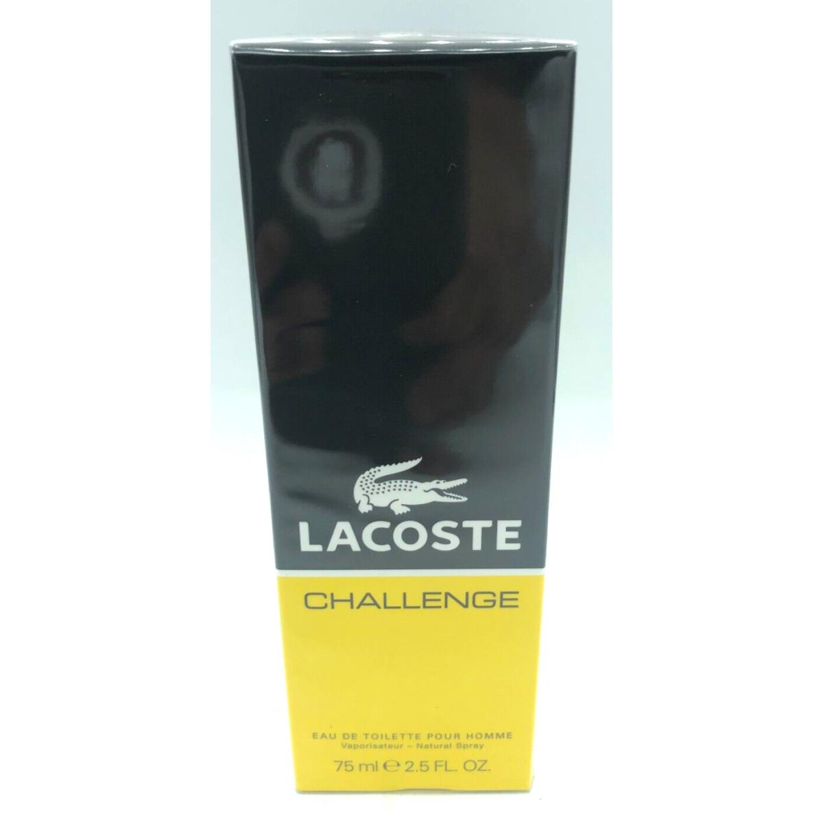 Lacoste Challenge By Lacoste Men Cologne 2.5oz/75 ml Eau De Toilette Spray Seal