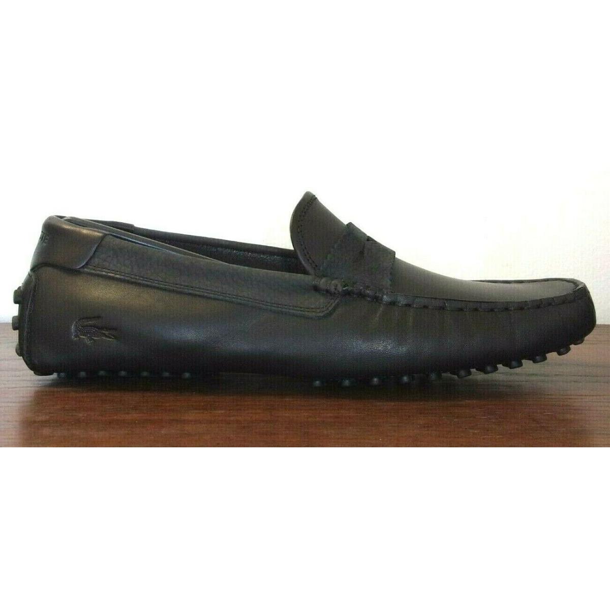 Lacoste Men`s Concours Craft 0921 1 Cma Leather Black Size 9.5