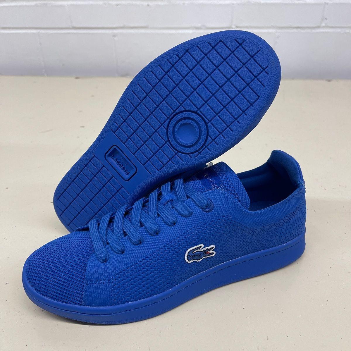 Lacoste Carnaby Pique Sneaker Men`s Size US 7 Blue