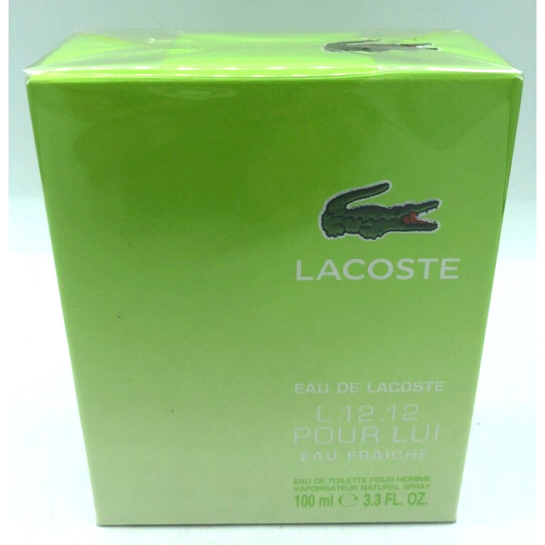 Lacoste Eau Fraiche 3.3 oz Men`s Eau de Toilette