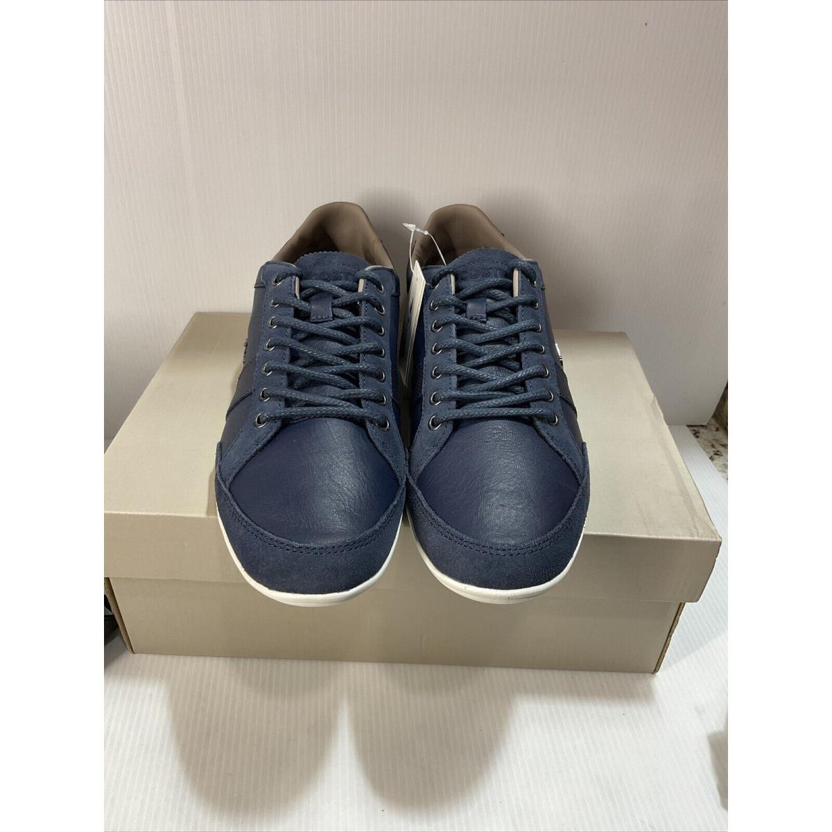 Lacoste Mens Shoes Alisos 23 Spm Navy Leather/suede Size 7.5 us Men