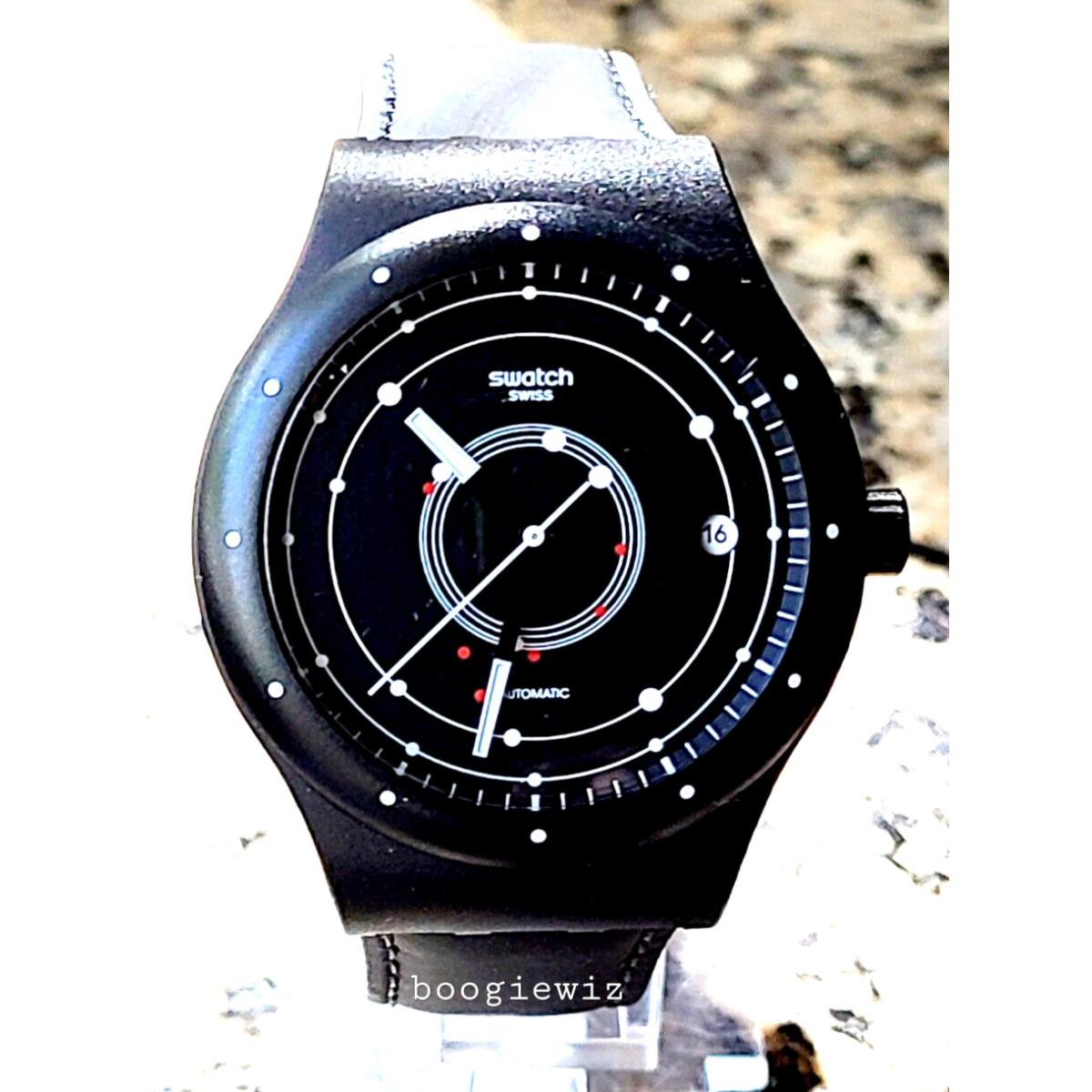 Swatch Swiss Made Men`s Sistem 51 Black Stars Automatic Watch SUTB400