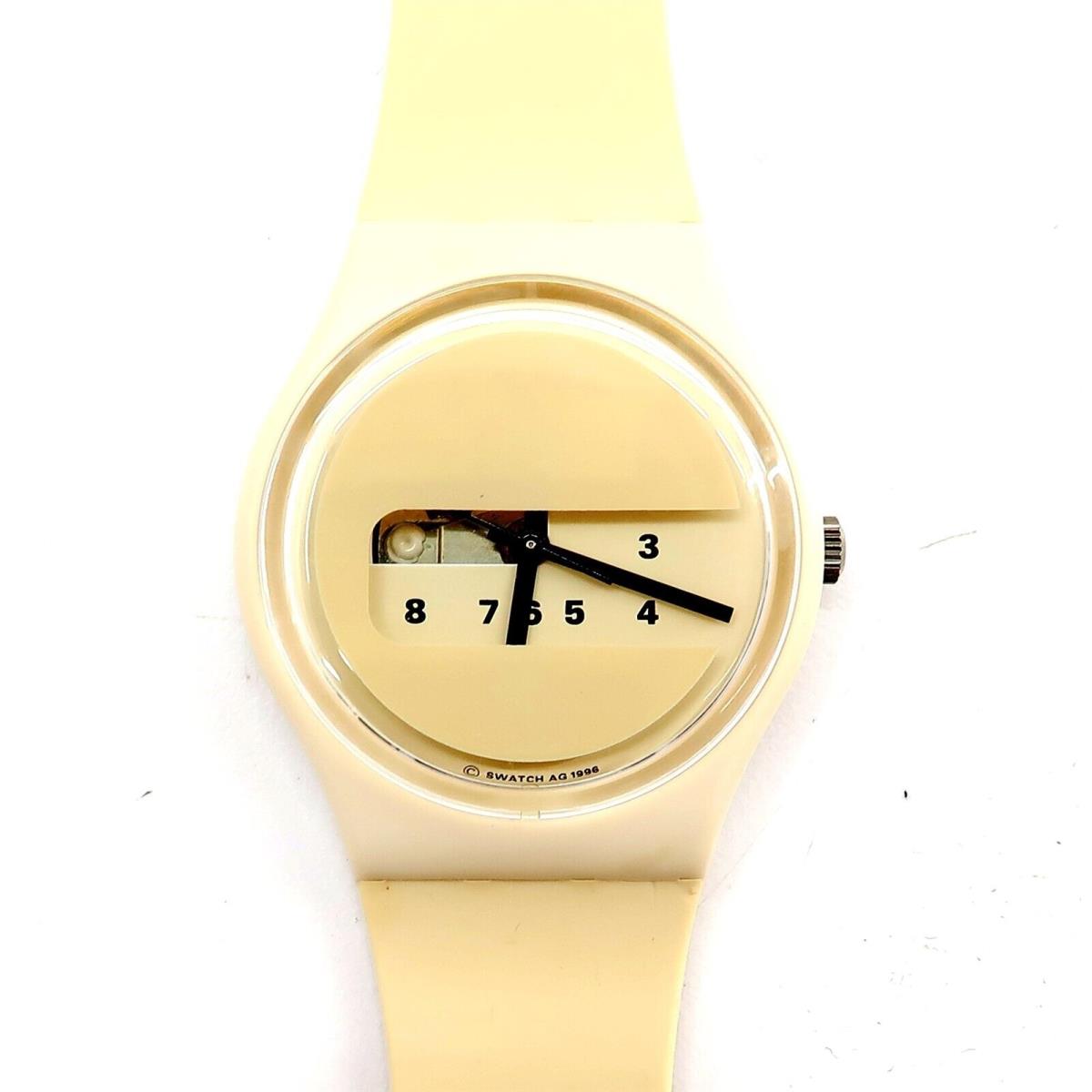 Swatch Watch Screen GW117 with Case Papers 1997 Nos Gents Battery