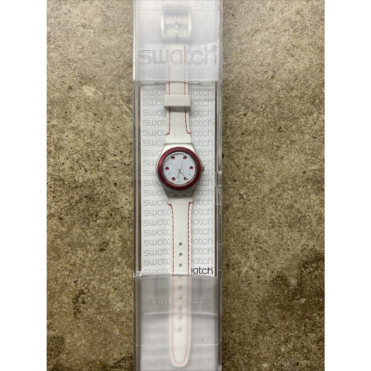 Swatch Irony Precious Berries White Red Jewels Ladies Watch Swiss Made Rare