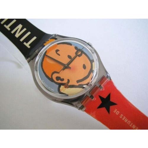 Les Aventures DE Tintin Famous Comic Swatch Nib-rare