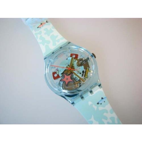 Piscina Gorgeous Starfish See Thru Design Swatch Silicone Band New-rare