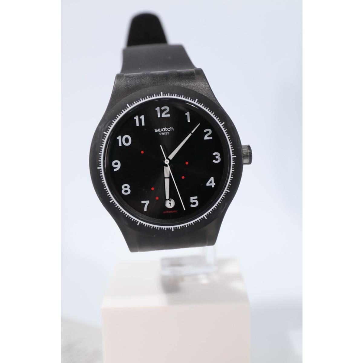 Swiss Swatch Sistem Gentleman Automatic Black Dial Watch SUTF400 Sistem 51