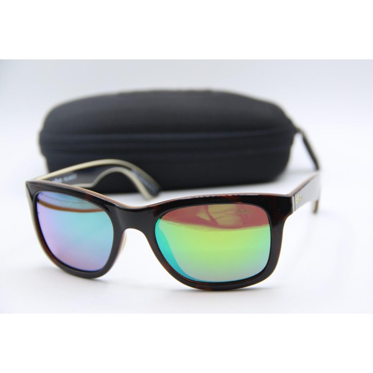 Revo RE 1000 02 Huddie Polarized Havana Sunglasses W/case 54-19