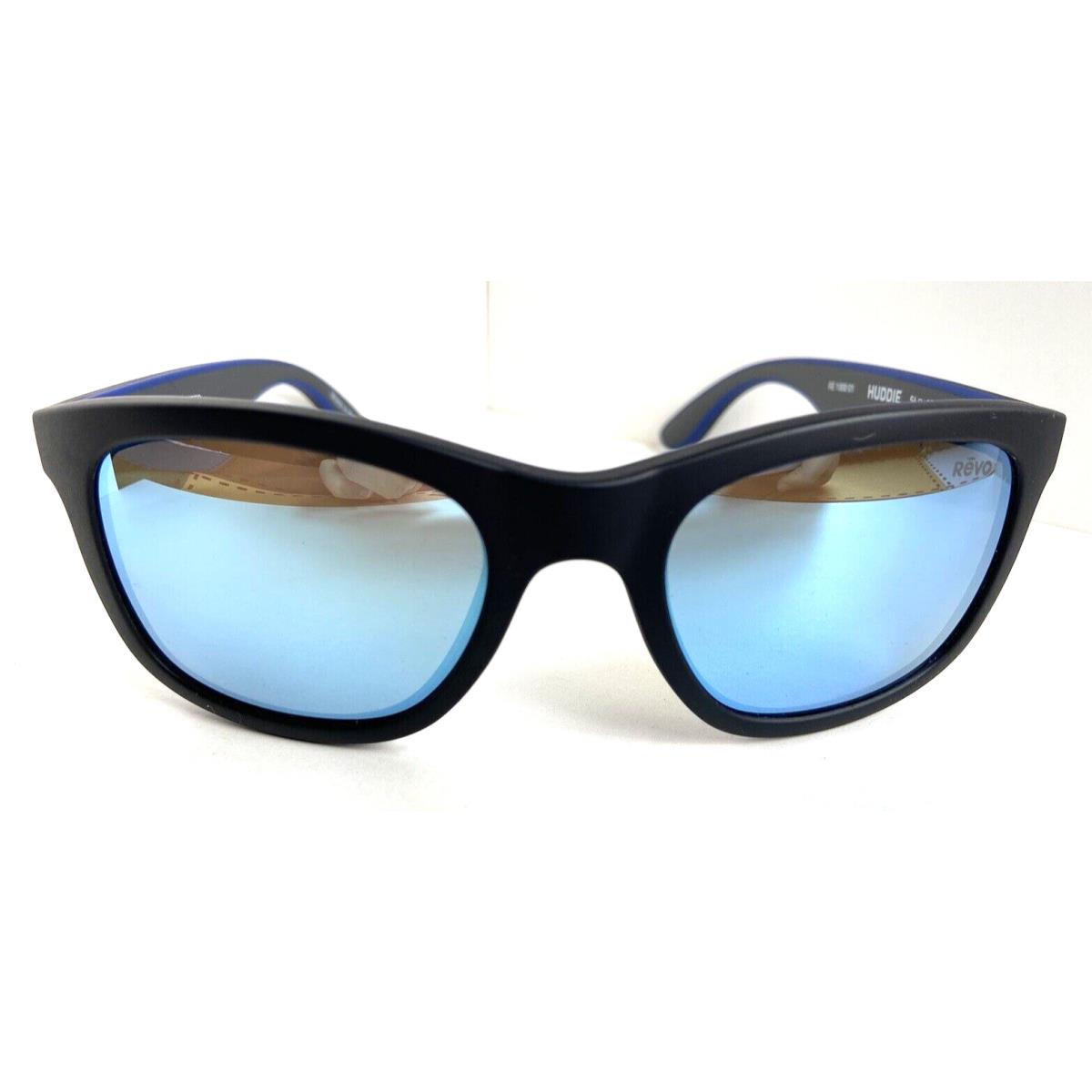 Polarized Revo Huddie RE 1000 01 Black Mirrored 54mm Men`s Sunglasses