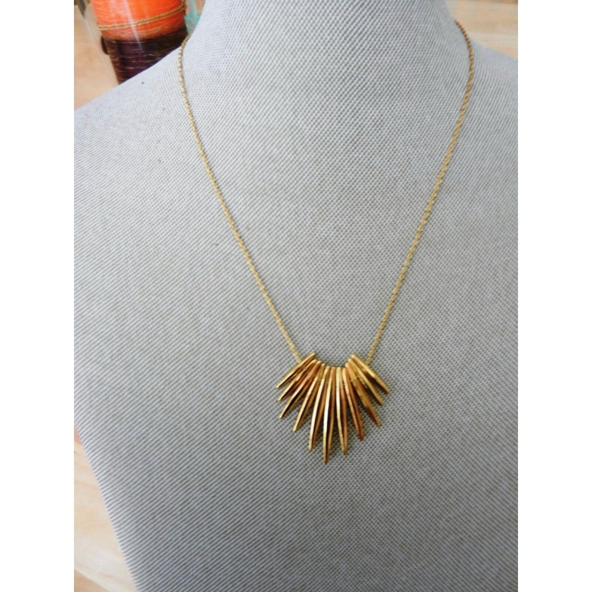 Michael Kors Goldtone Tribal Pendant Necklace