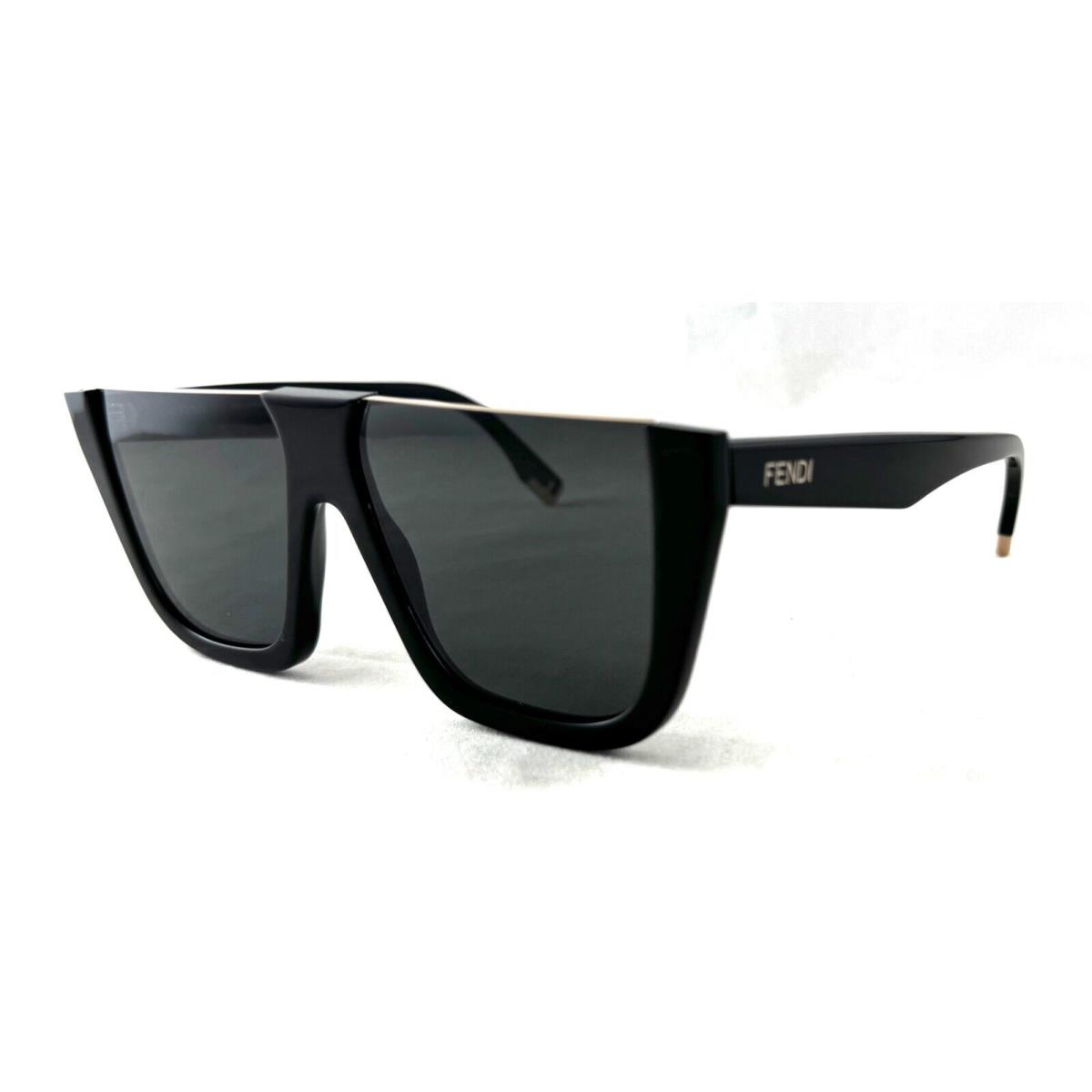 Fendi FE40136I FE 40136I 01A Black Sunglasses 62-9-145