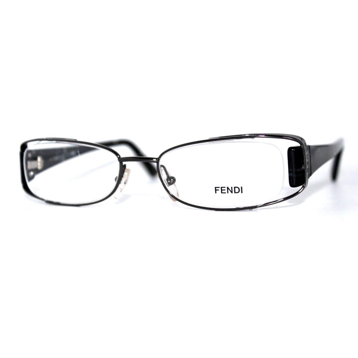 Fendi F764 007 Gunmetal Black Eyeglasses Frames 50-17-135MM W/case