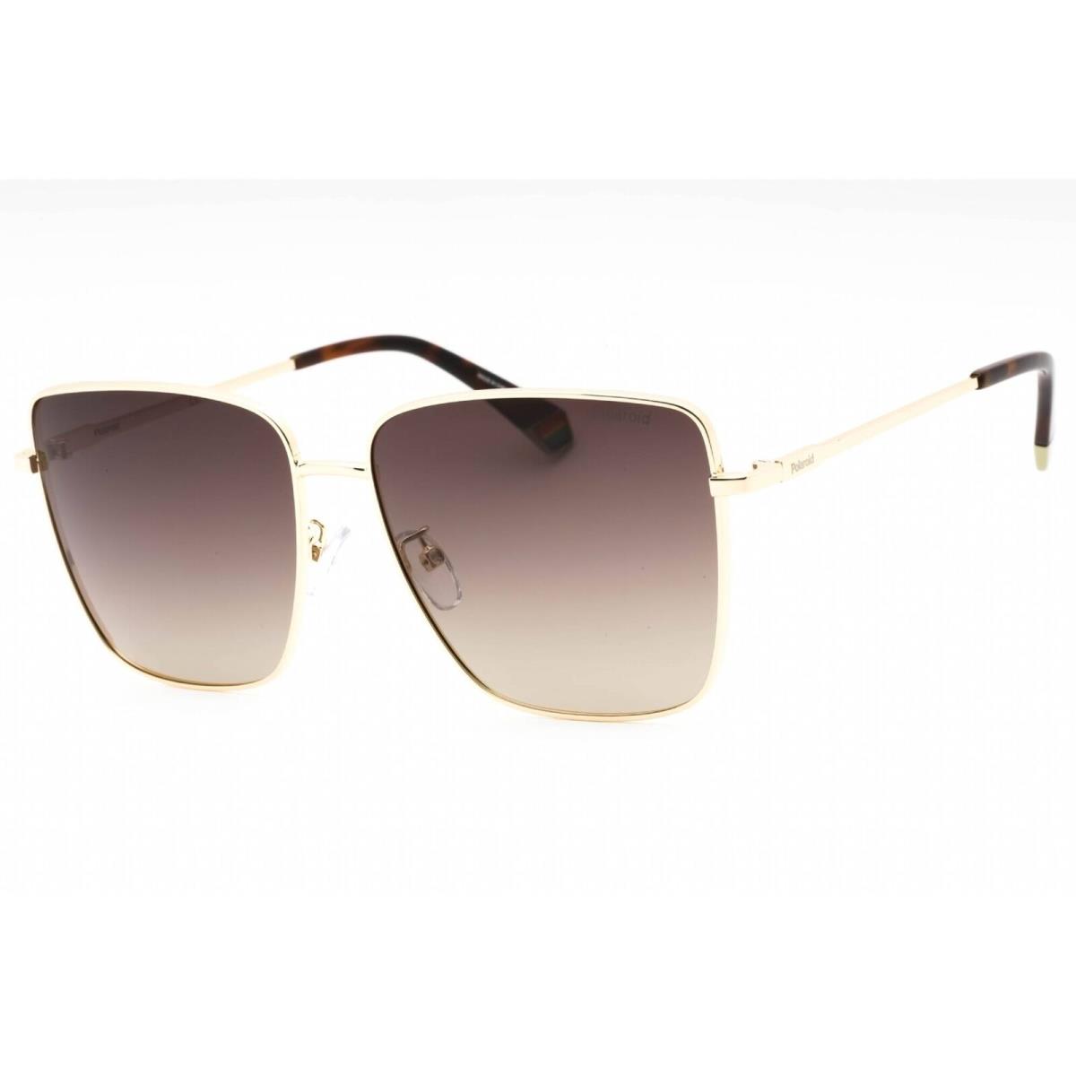 Polaroid Core Women`s Sunglasses Gold Havana Square Frame Pld 6164/G/S 006J LA