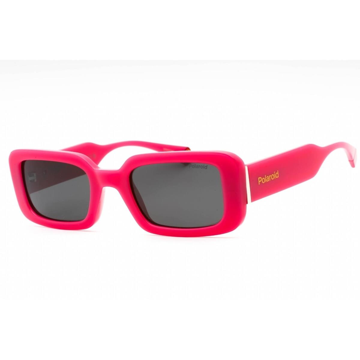 Polaroid Core Women`s Sunglasses Fuchsia Rectangular Frame Pld 6208/S/X 0MU1 M9