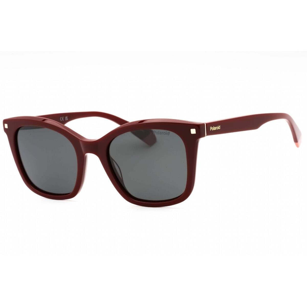 Polaroid Core Women`s Sunglasses Burgundy Cat Eye Frame Pld 4110/S/X 0LHF M9