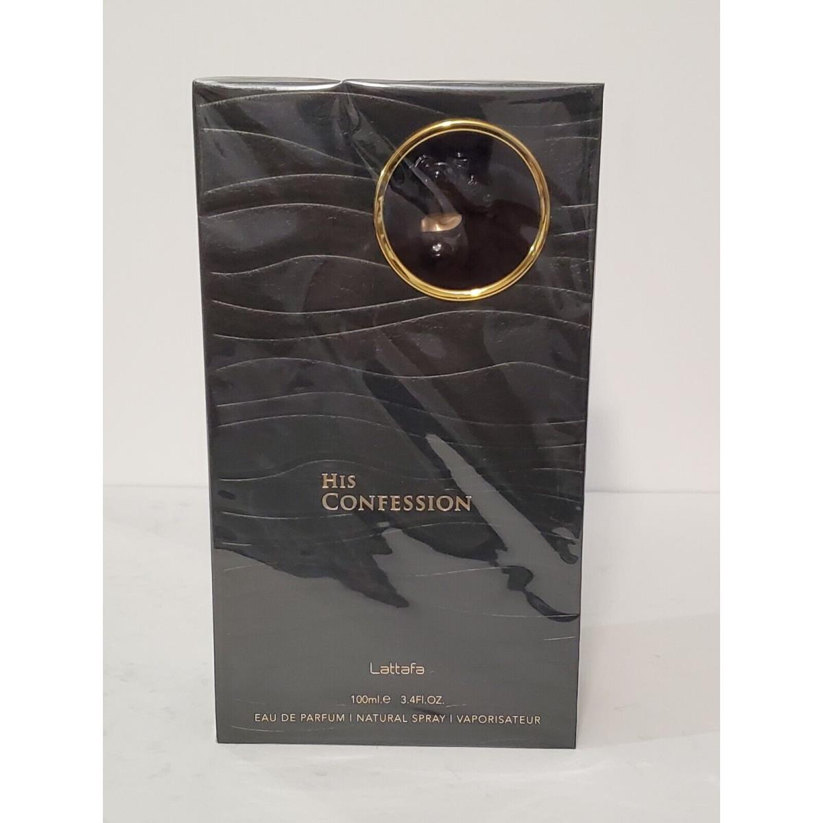 His Confession By Lattafa 3.4/3.3 Eau De Parfum Spray For Men