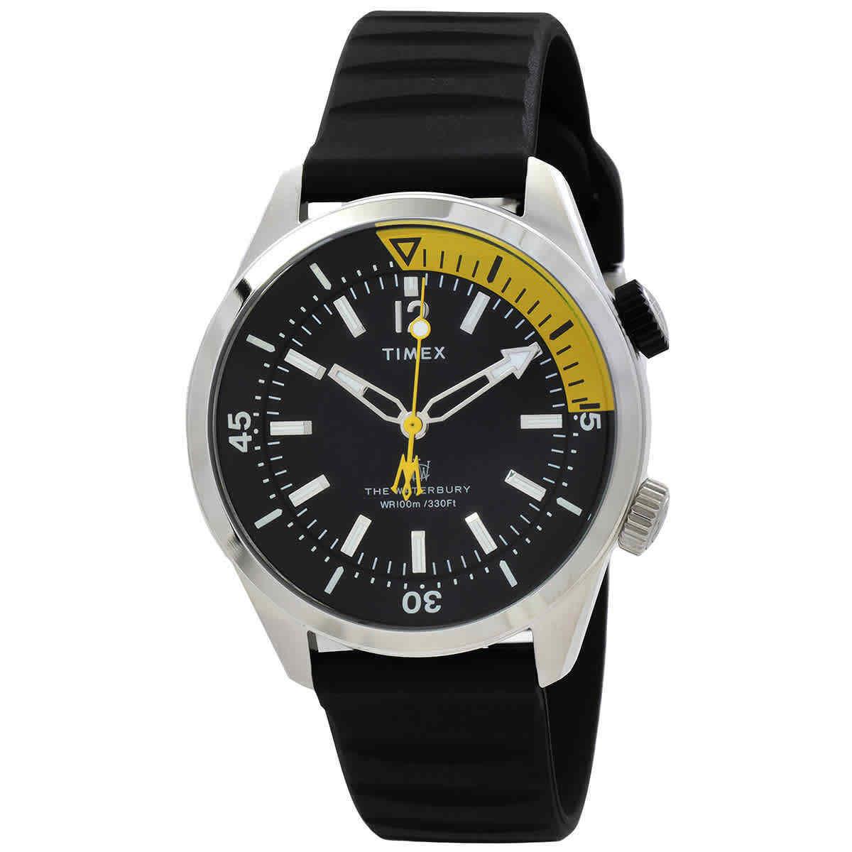 Timex Waterbury Quartz Black Dial Men`s Watch TW2V73400VQ