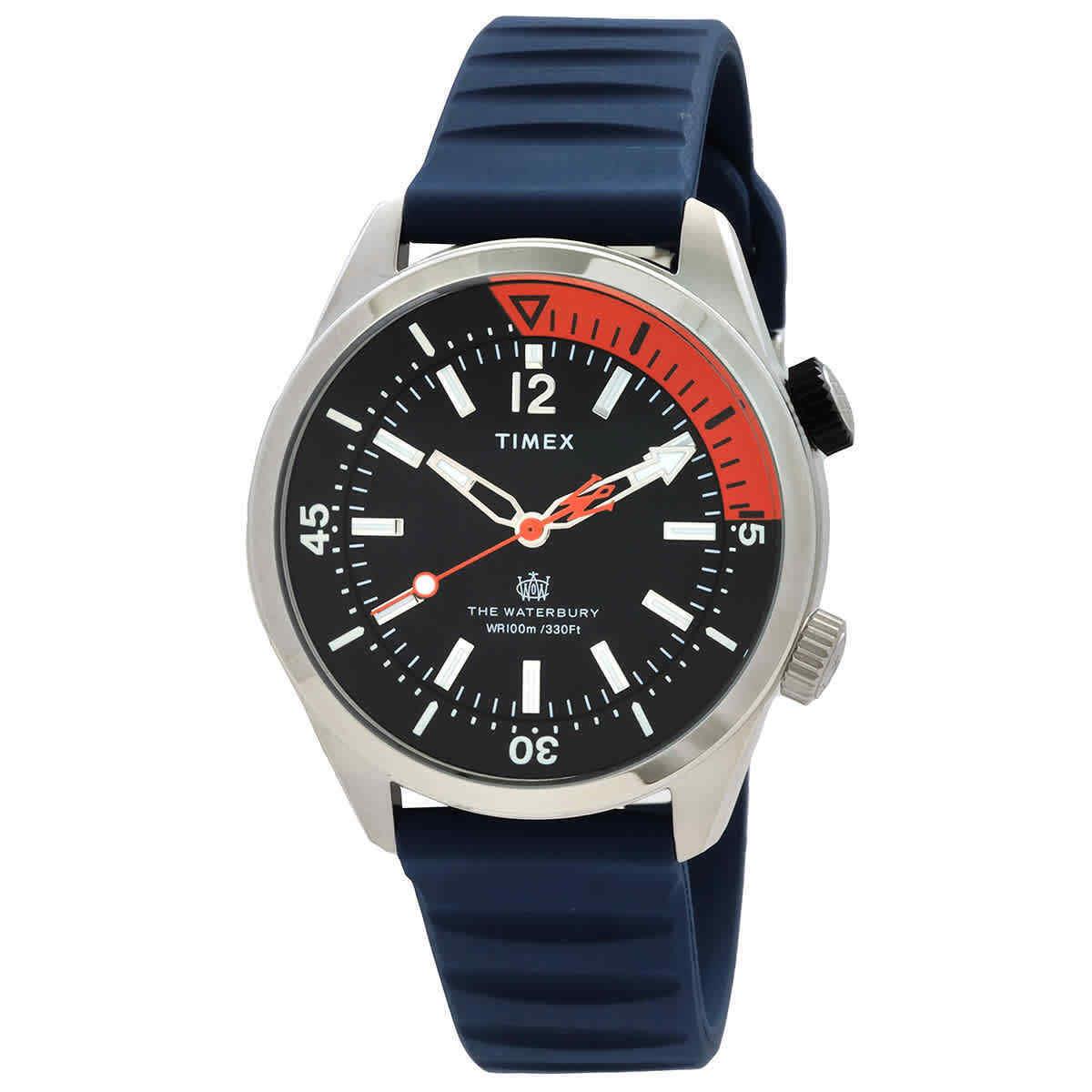 Timex Waterbury Quartz Black Dial Men`s Watch TW2V73500VQ