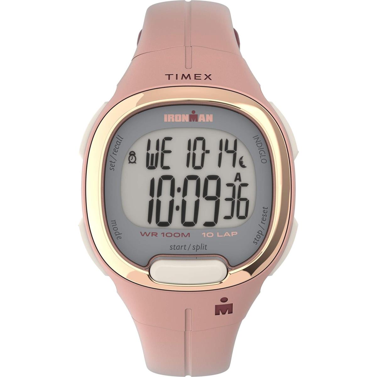 Timex Women`s TW5M35000 Ironman Transit 33mm Pink/rose Gold-tone Resin Strap