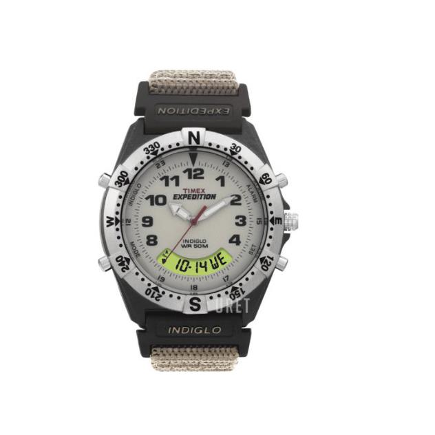 Timex Expedition Men`s Watch T41051 Crown Set Resin Combo Watch