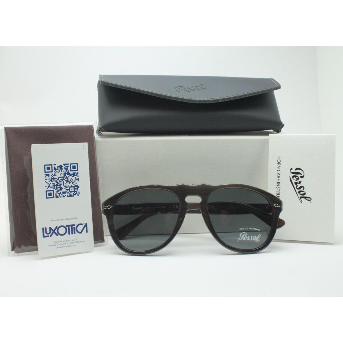 Persol PO0649CO Buffalo Horn 113987 Sunglasses SIZE:54-20-145