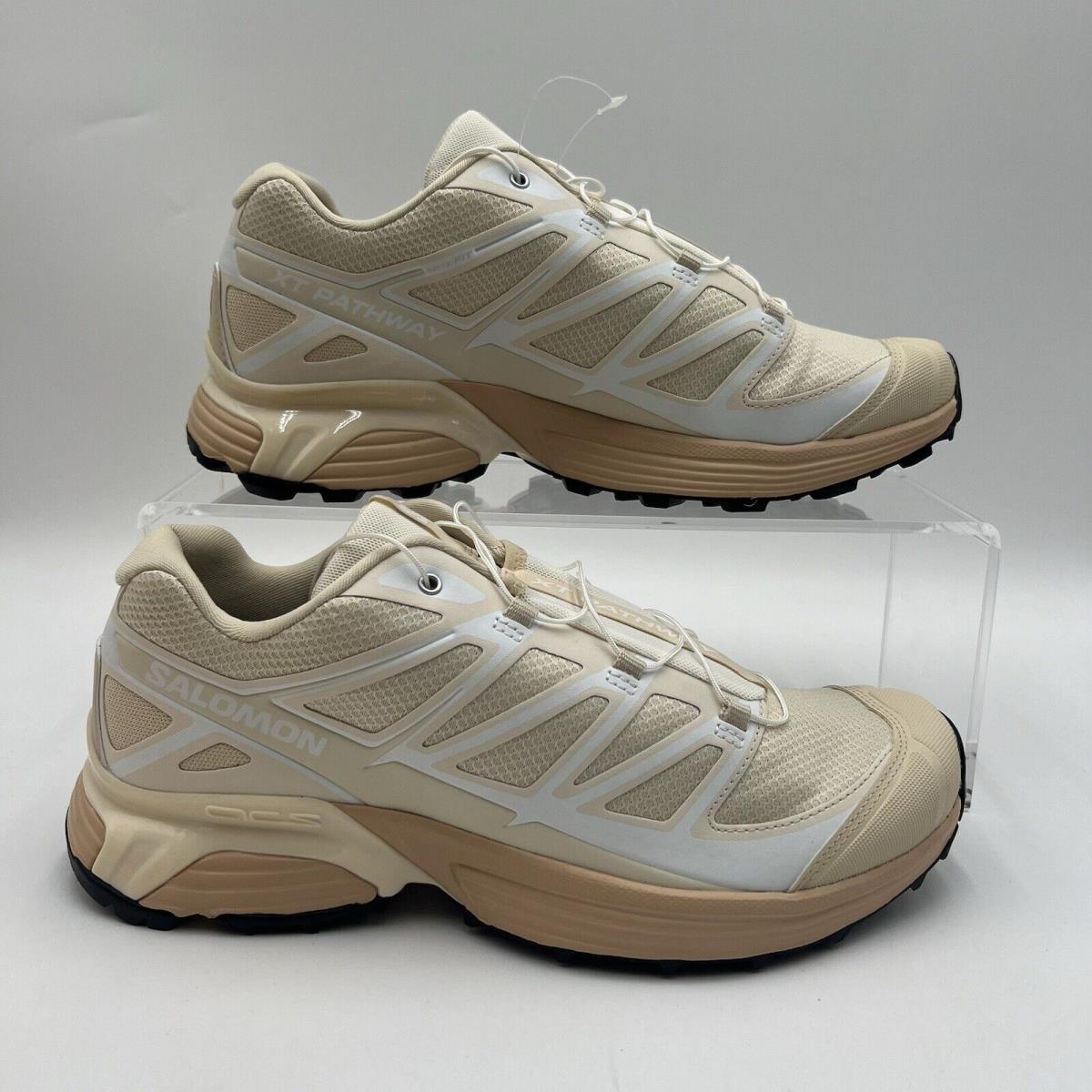 Women`s Size 9 Salomon Xt-pathway Bleached Sand Hazelnut White 472895