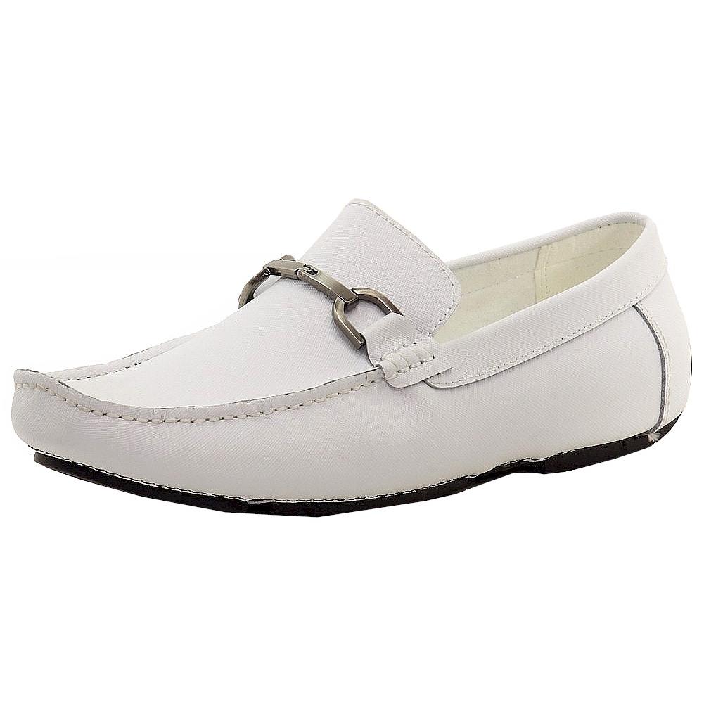 Kenneth Cole Reaction Men`s Sound System Fashion White Loafers Shoes - White