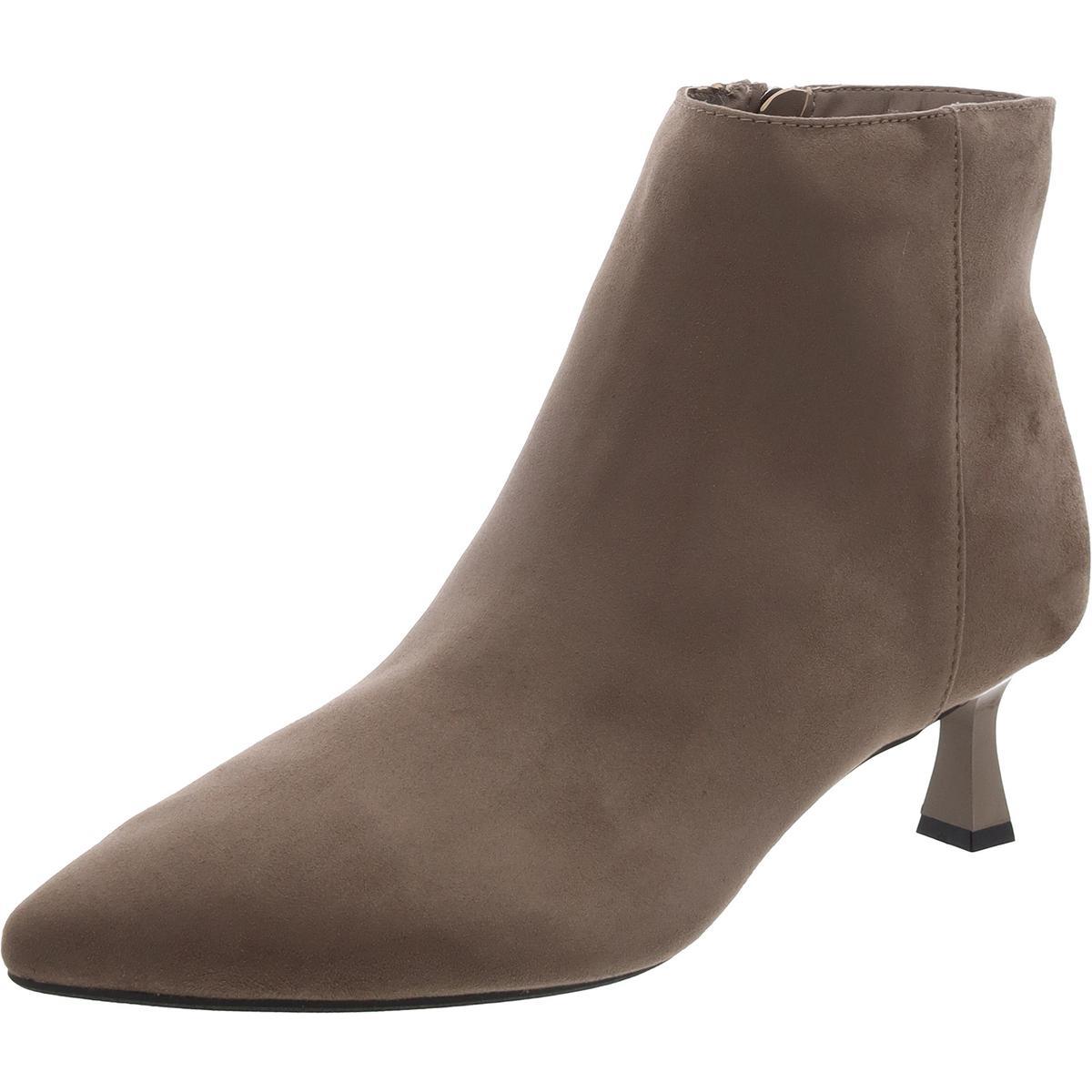 Kenneth Cole New York Womens Bexx Leather Ankle Booties Shoes Bhfo 9187 Grey