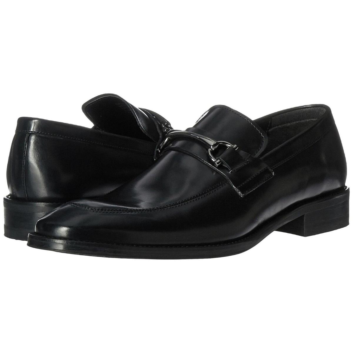 Kenneth Cole New York Mens Gather-ing Bit Business Casual Loafers Dress Shoes - Black