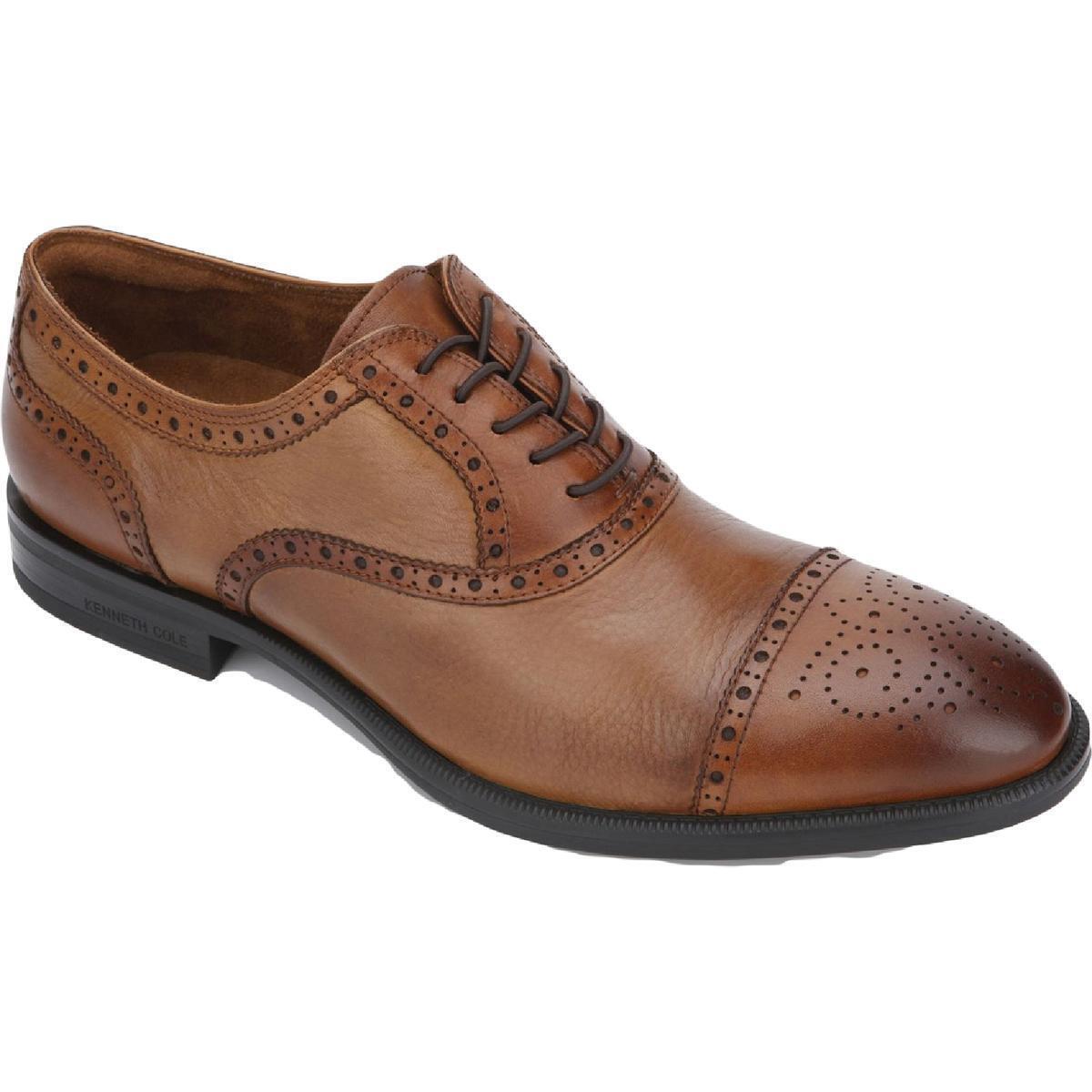 Kenneth Cole New York Mens Future Pod Laceup Leather Oxfords Shoes Bhfo 5889