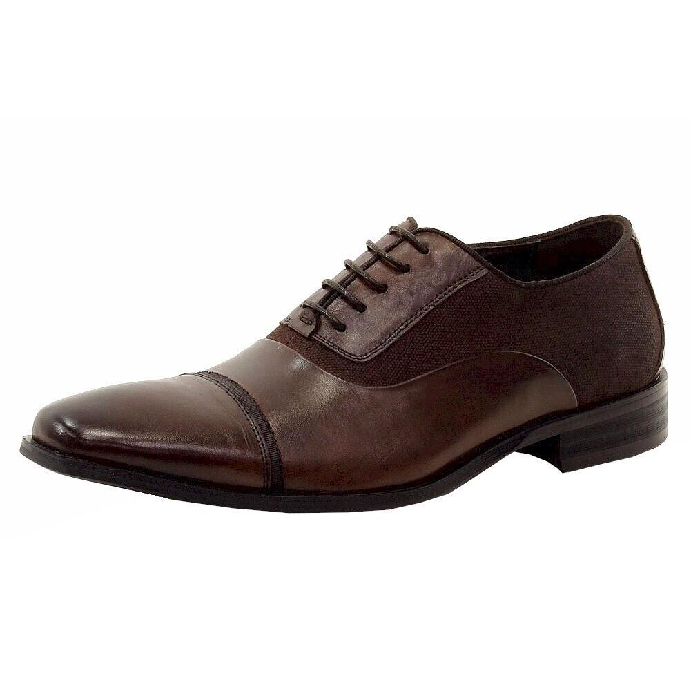 Kenneth Cole Reaction Men`s Smoke-ing Jacket Brown Dress Oxfords Shoes